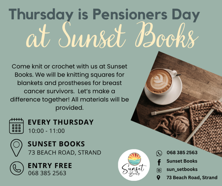 Pensioners Day: Knitting Club – weekly